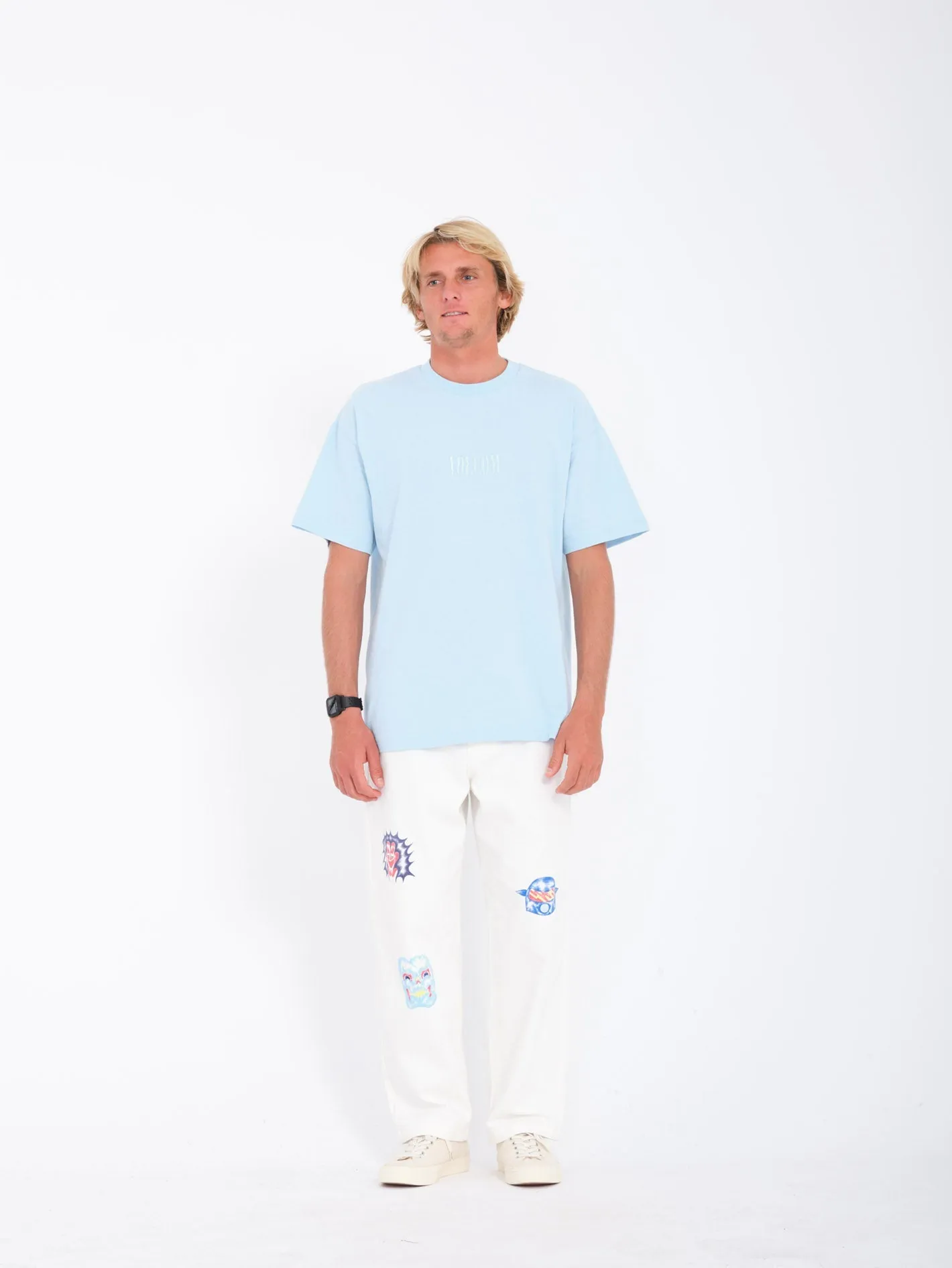 Ripple Stone T-shirt - MISTY BLUE