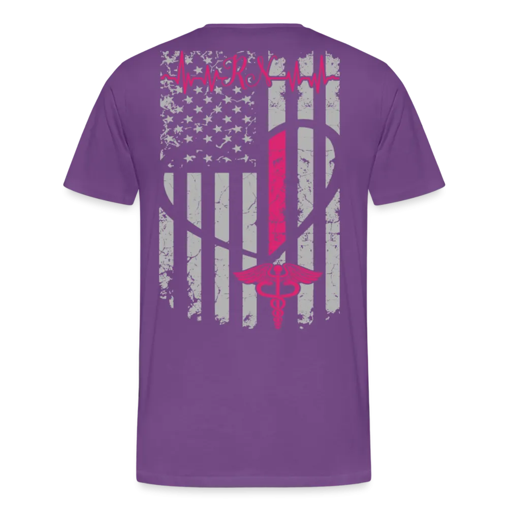 RN Nurse Flag Men's Premium T-Shirt (CK1295) updated