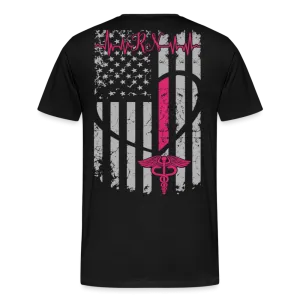 RN Nurse Flag Men's Premium T-Shirt (CK1295) updated