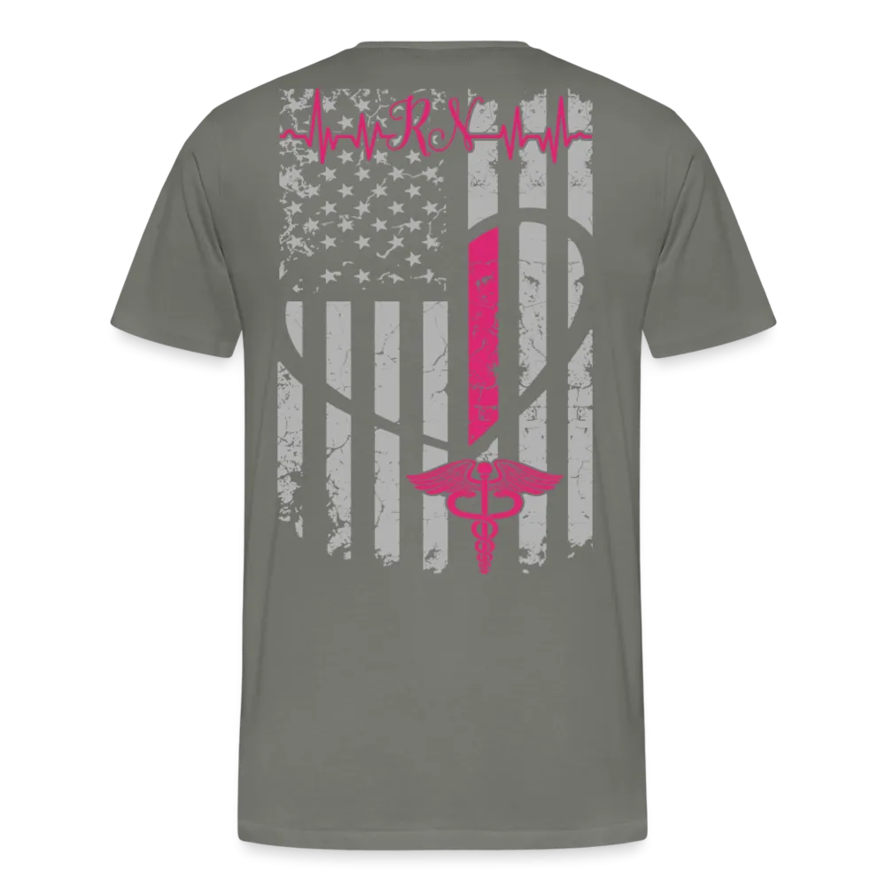 RN Nurse Flag Men's Premium T-Shirt (CK1295) updated