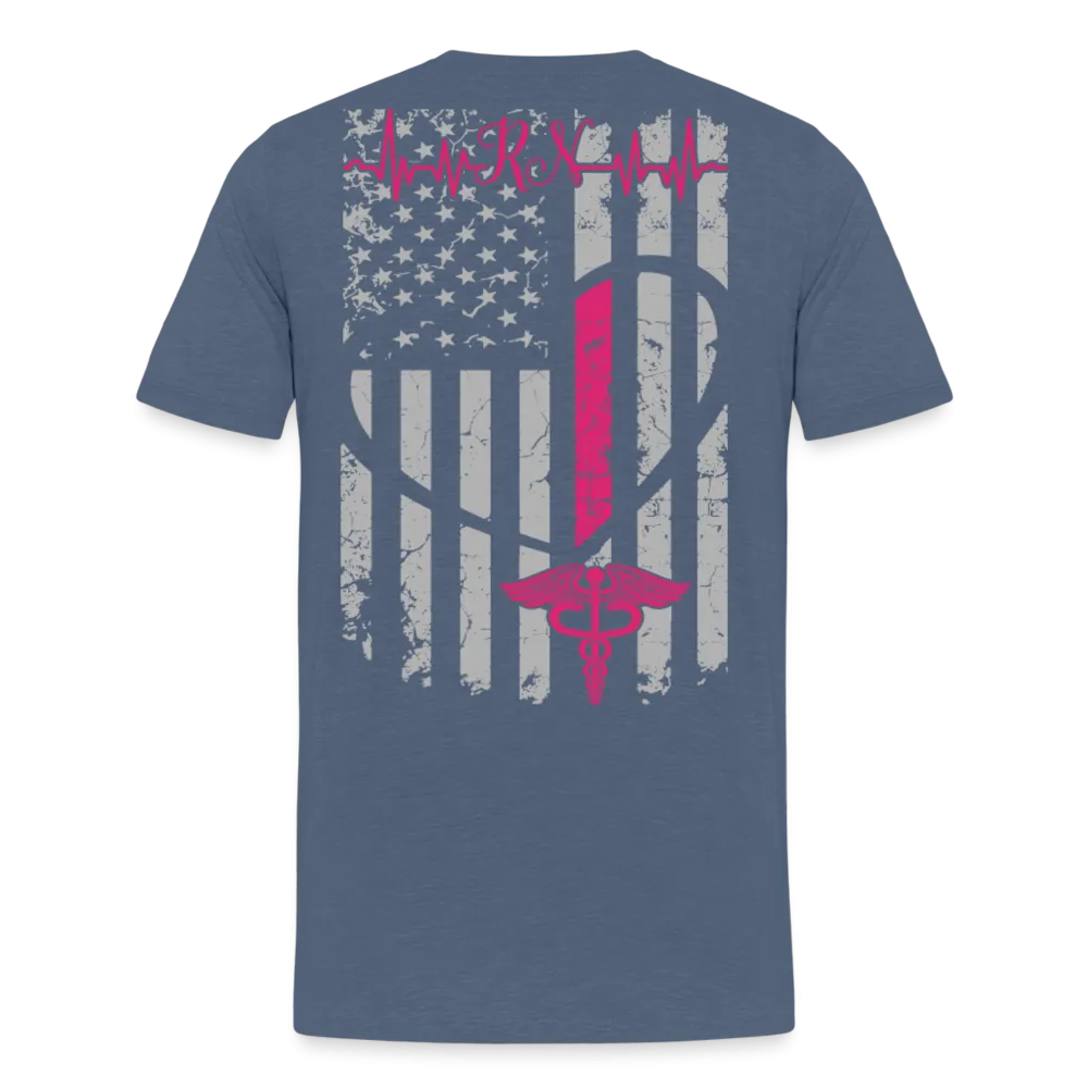 RN Nurse Flag Men's Premium T-Shirt (CK1295) updated