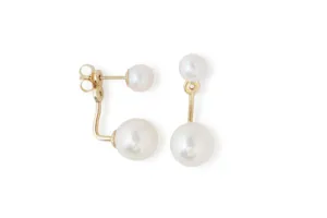 Round Pearl Ear Jackets by White Space