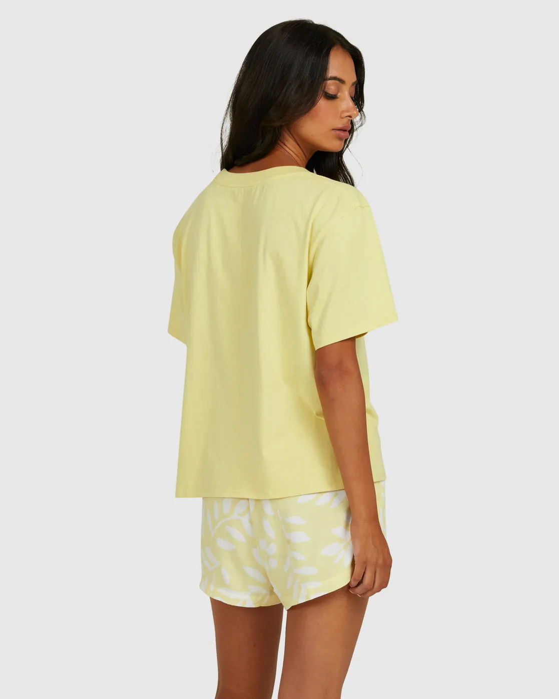 RVCA With Love Easy Tee LEMON GRASS