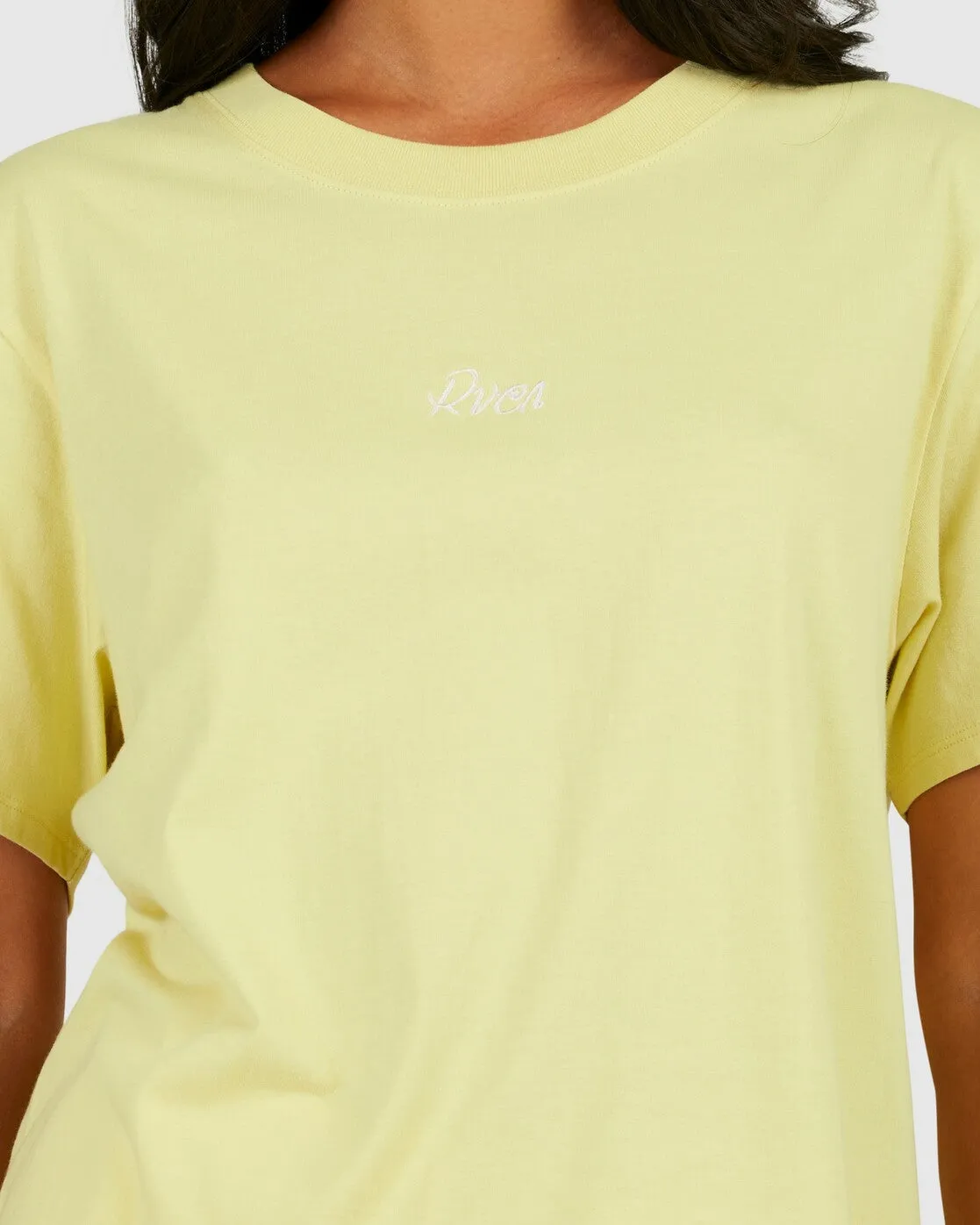 RVCA With Love Easy Tee LEMON GRASS