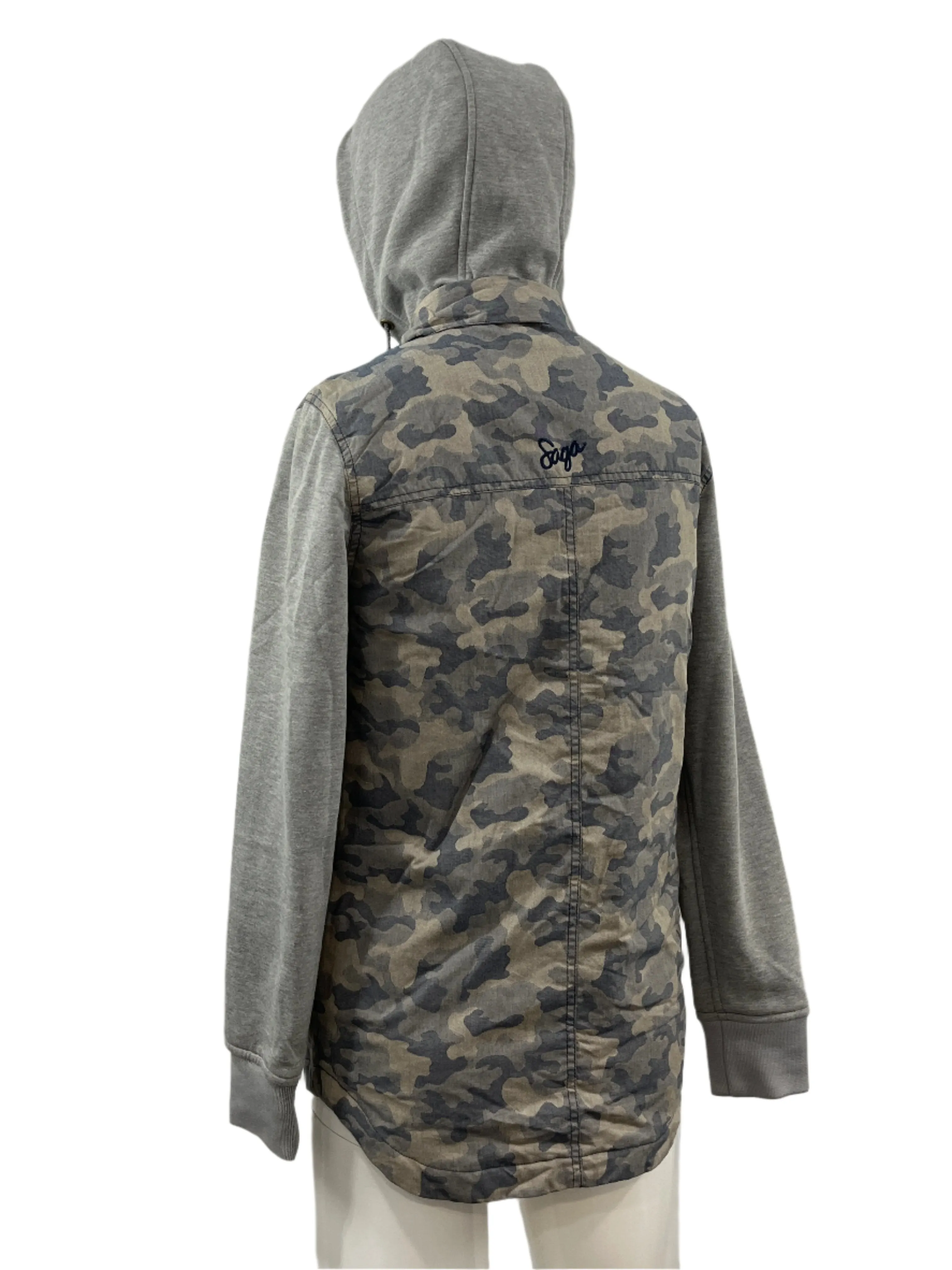 Saga Jean Camo Jacket W Zip Off Hood