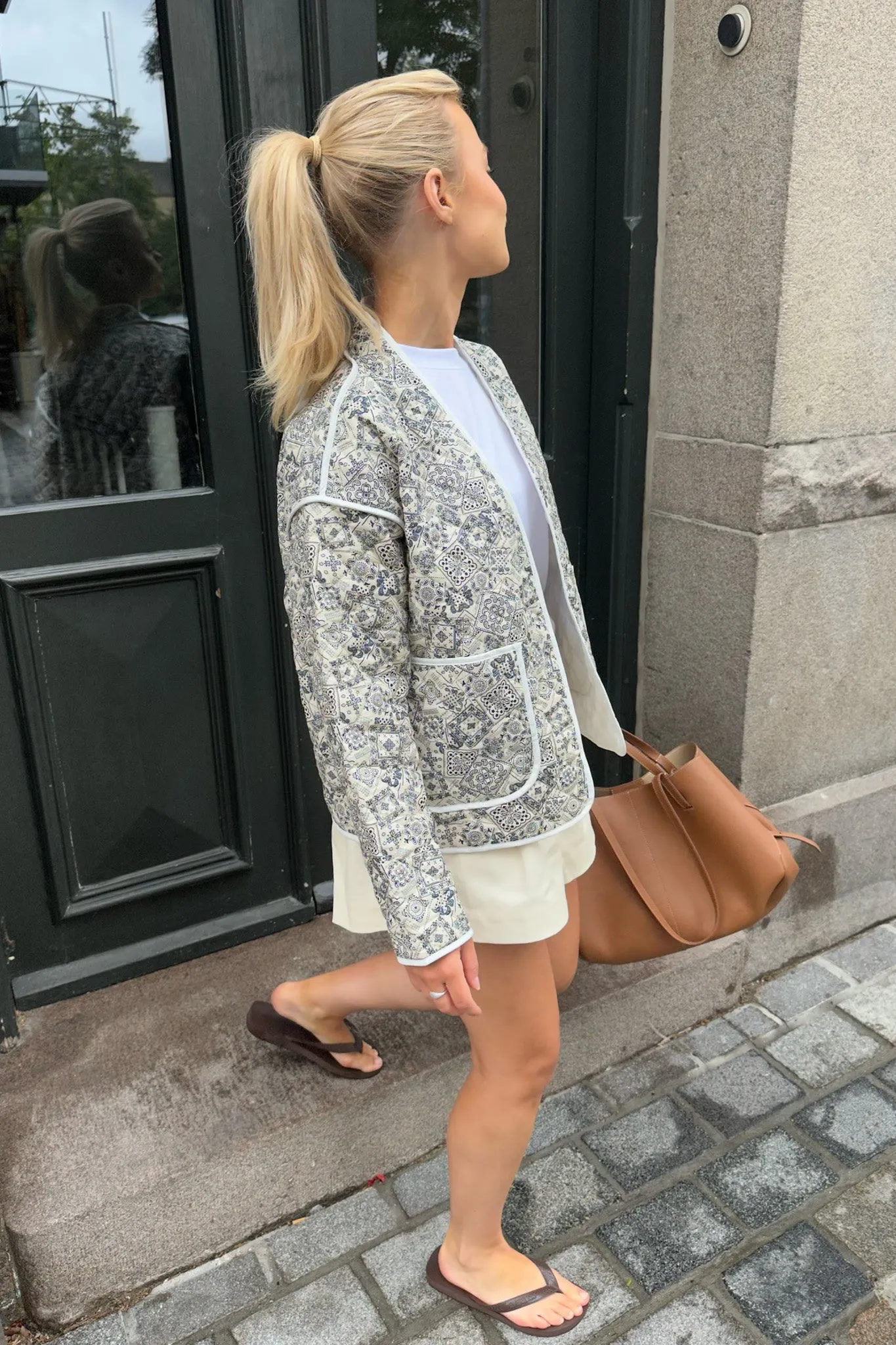 SagaIC Jakke - Blåt Print