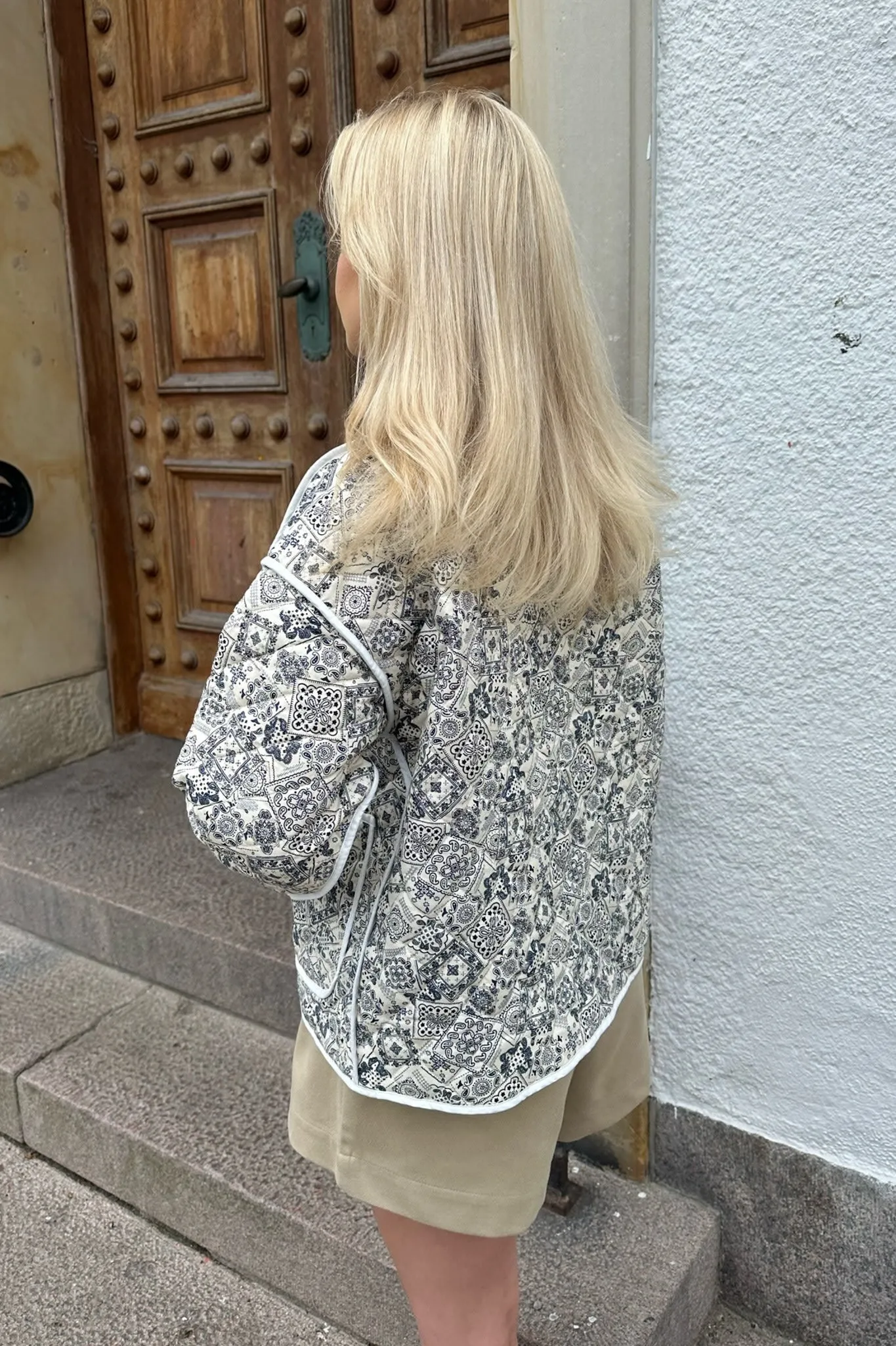 SagaIC Jakke - Blåt Print