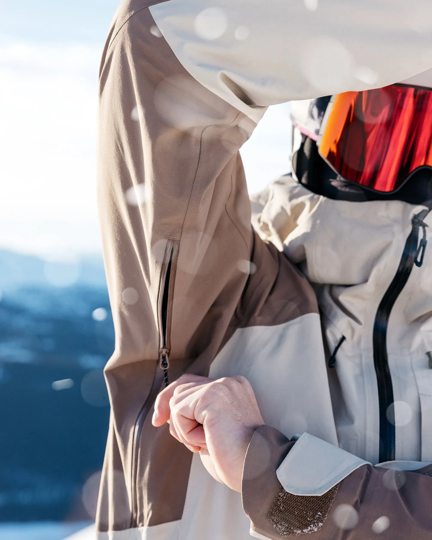 Salomon Absolute 3L Snow Jacket - White Pepper Shitake