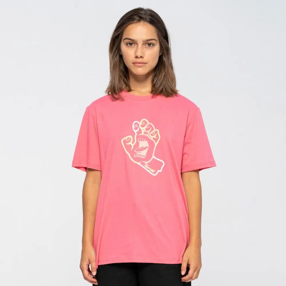 Santa Cruz Womens T-Shirt Hand In Colour T-Shirt - Pink Guava