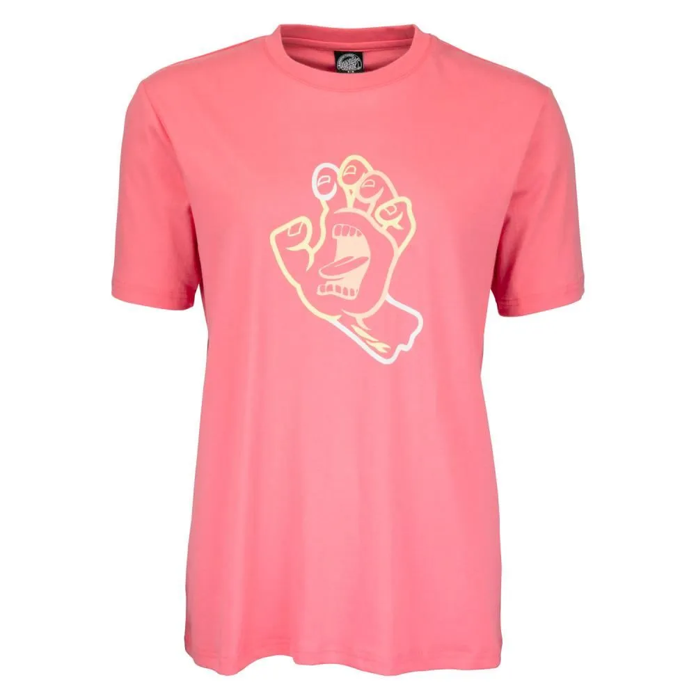 Santa Cruz Womens T-Shirt Hand In Colour T-Shirt - Pink Guava