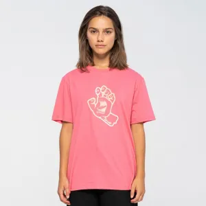 Santa Cruz Womens T-Shirt Hand In Colour T-Shirt - Pink Guava