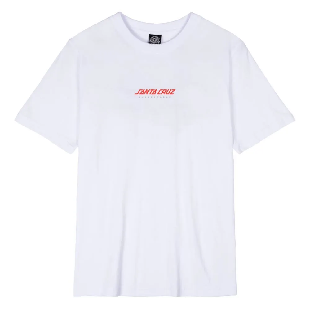 Santa Cruz Womens T-Shirt Serpent Japanese Dot - White