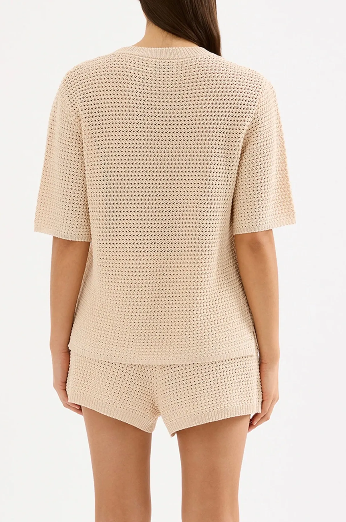 Sawyer Crochet Tee CREAM