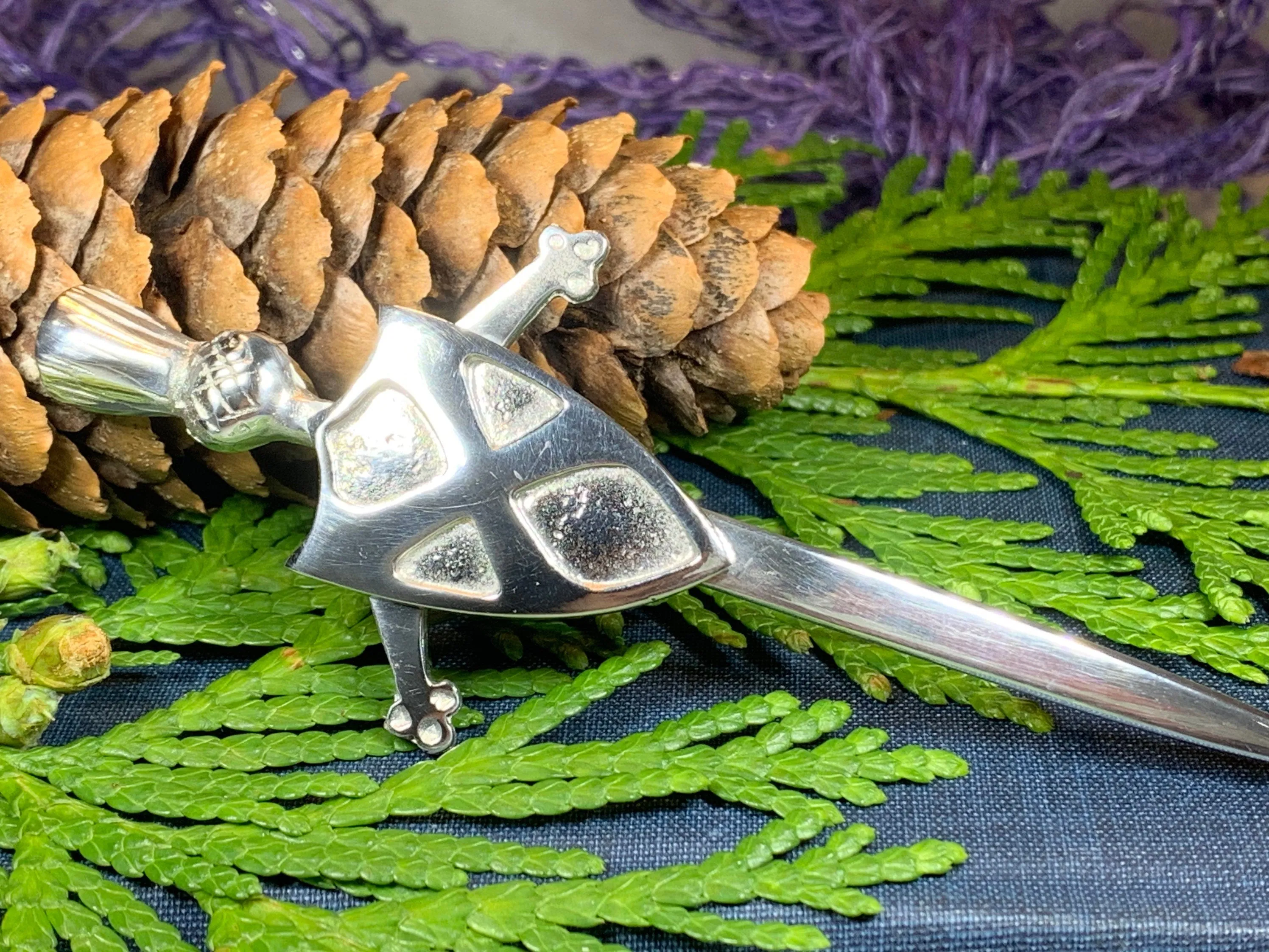 Scottish Saltire Kilt Pin
