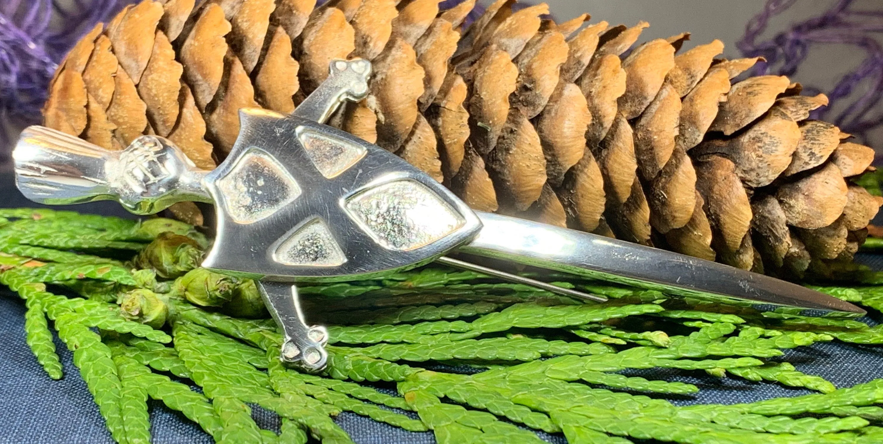 Scottish Saltire Kilt Pin