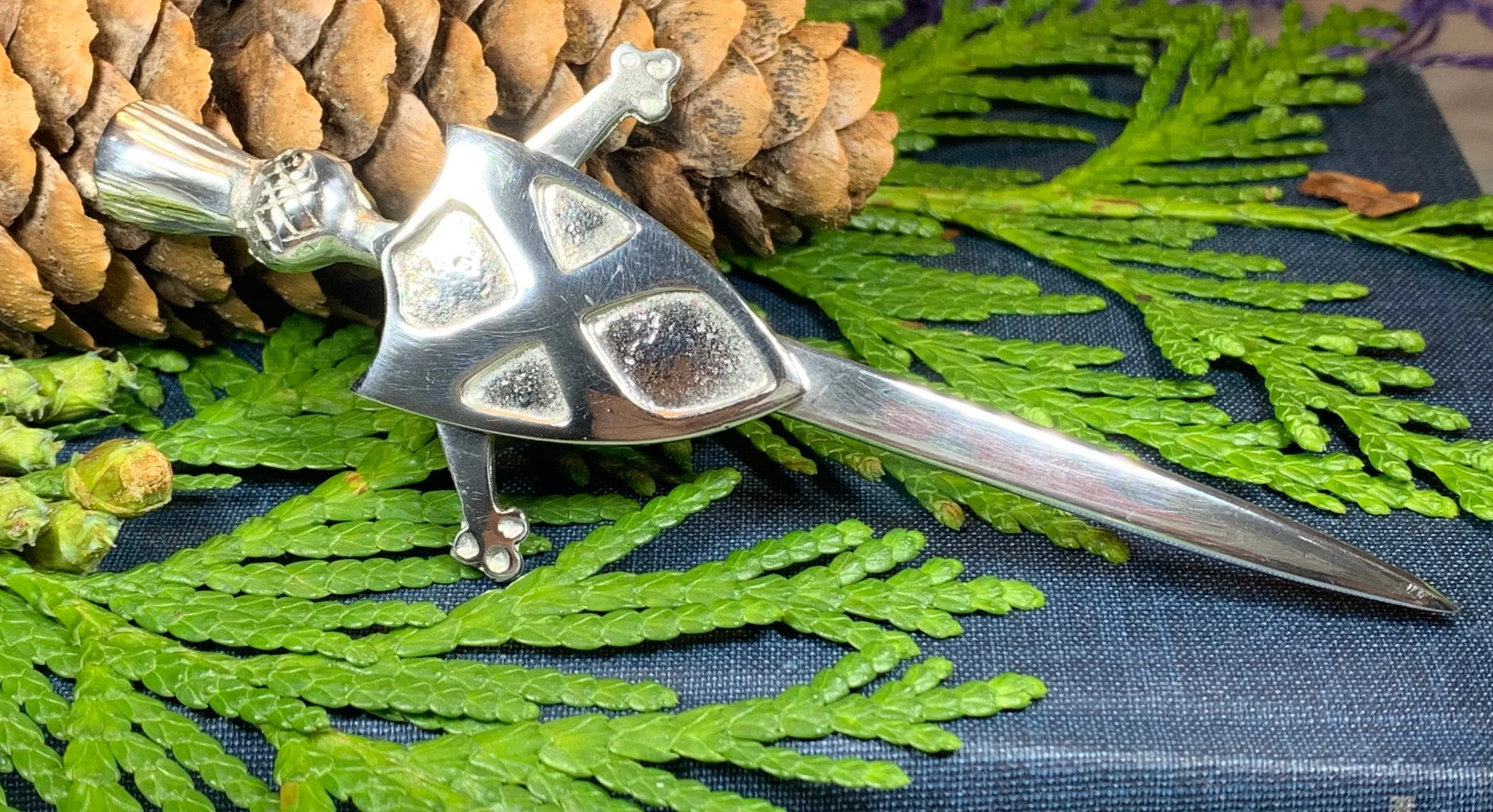 Scottish Saltire Kilt Pin