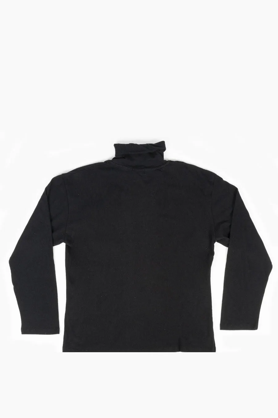 SECOND LAYER BOXY TURTLE NECK BLACK