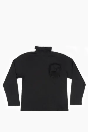 SECOND LAYER BOXY TURTLE NECK BLACK