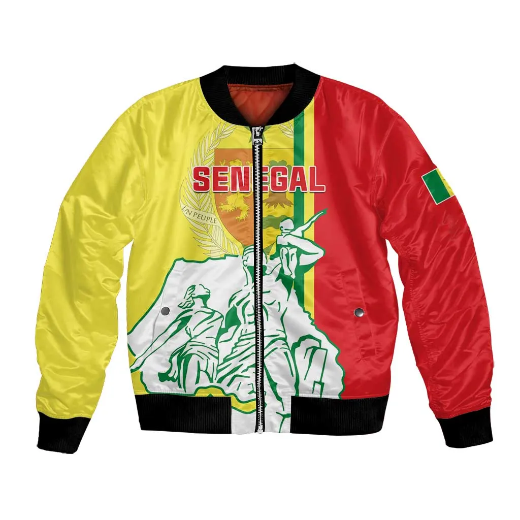 Senegal Independence Day Bomber Jacket - Un Peuple, Un But, Une Foi, 64th Anniversary LT01