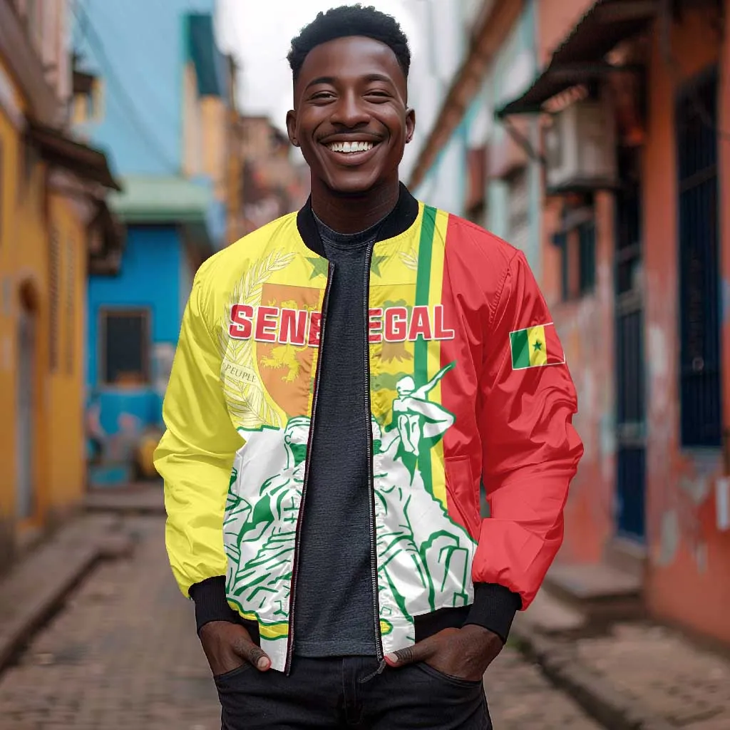Senegal Independence Day Bomber Jacket - Un Peuple, Un But, Une Foi, 64th Anniversary LT01