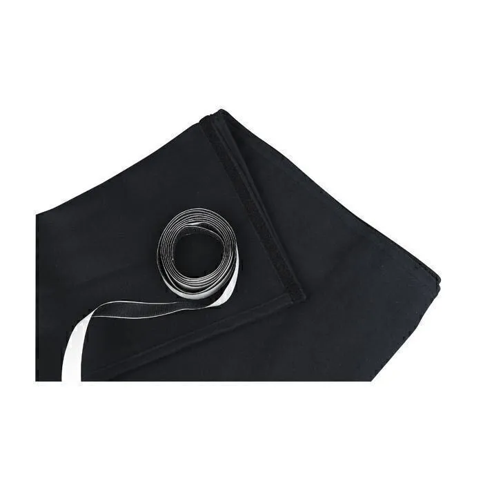 Showgear Stageskirt 600 (w) x 40 (h) cm black Stagemolton 320 g/m2