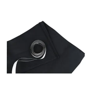 Showgear Stageskirt 600 (w) x 40 (h) cm black Stagemolton 320 g/m2