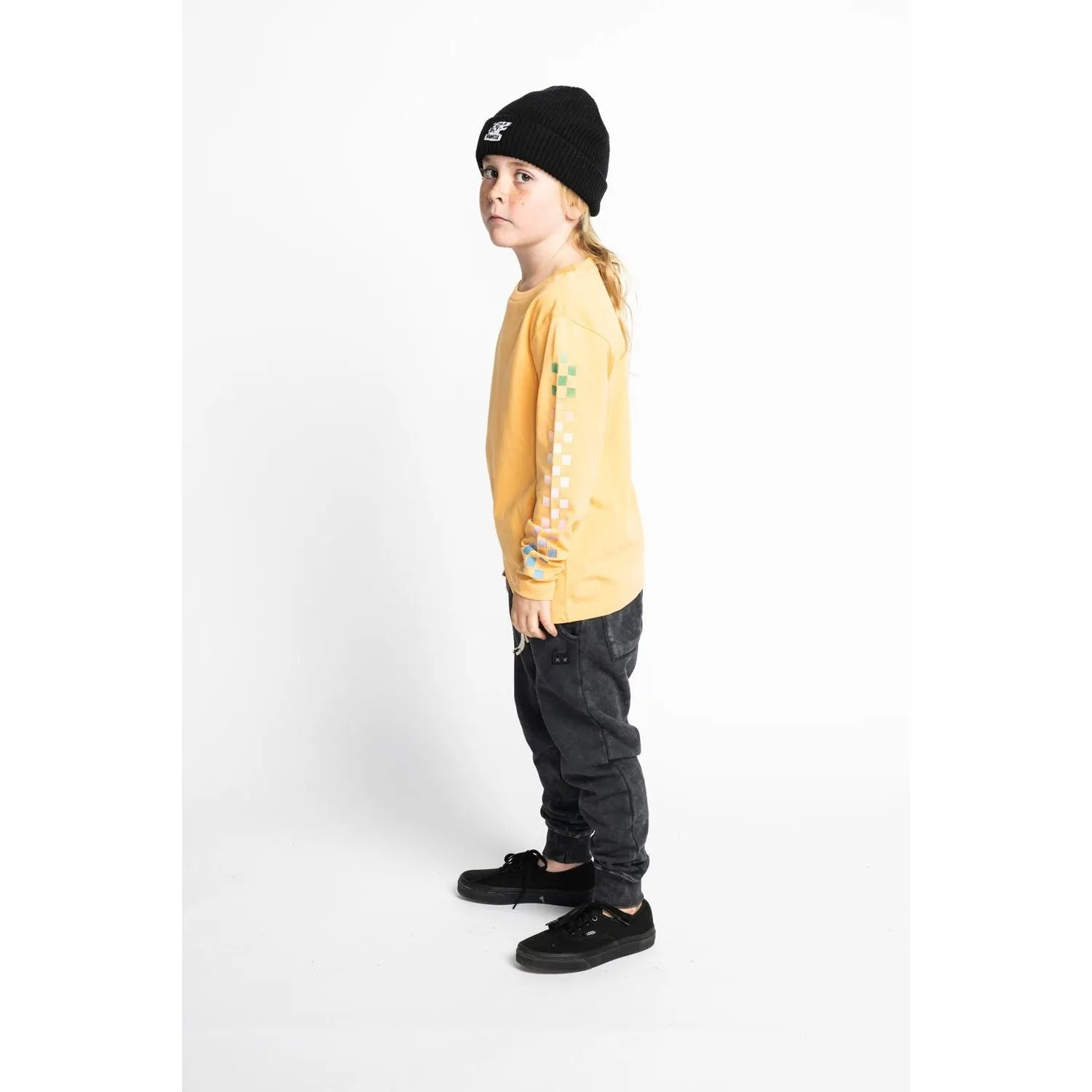 Sideflag Ls Tee - Peach