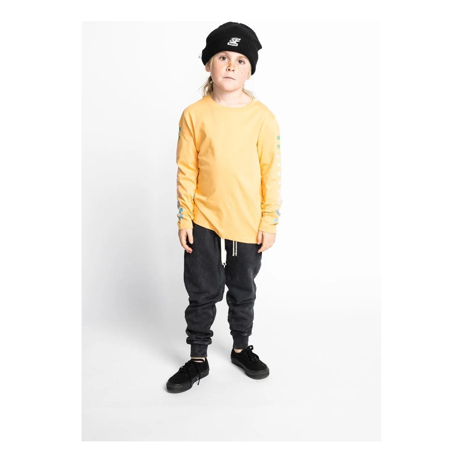 Sideflag Ls Tee - Peach