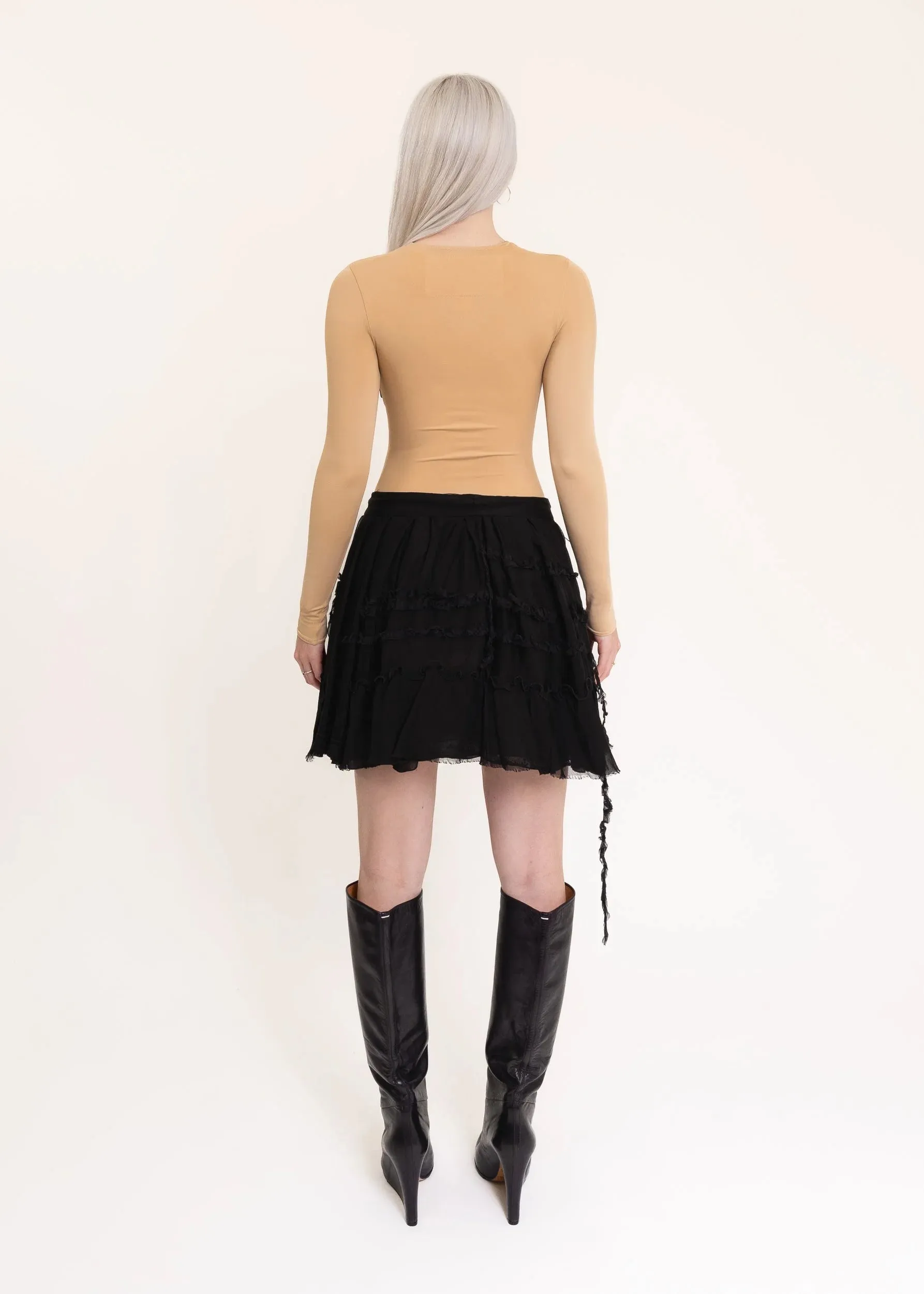 Silk blend tutu skirt