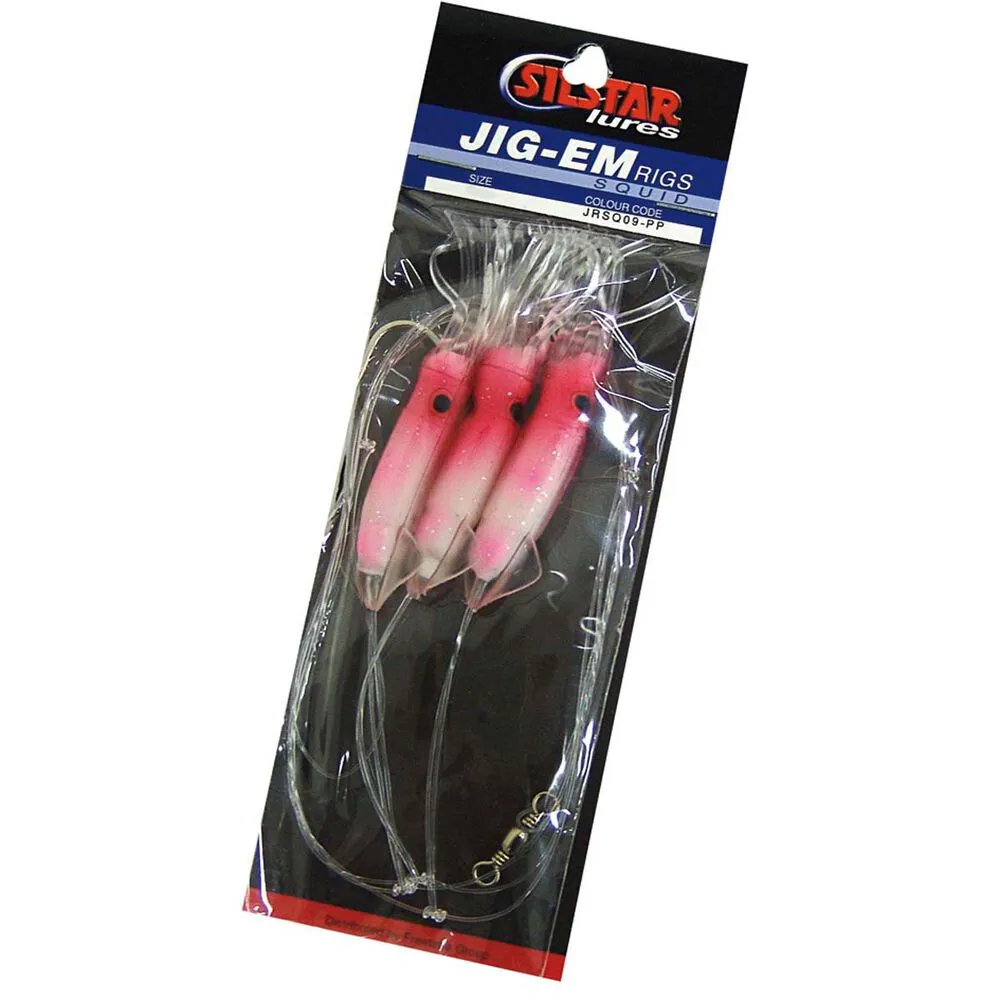 Silstar Jig Em Squid Pre Tied Rig