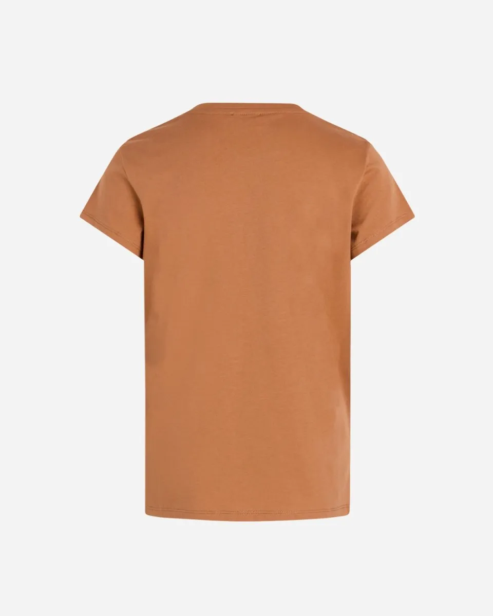 Single Organic Tuvina Tee - Pecan Brown