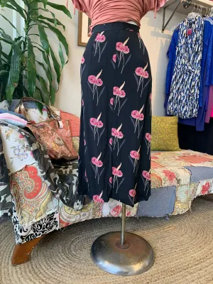 Size XS Vintage Floral Skirt
