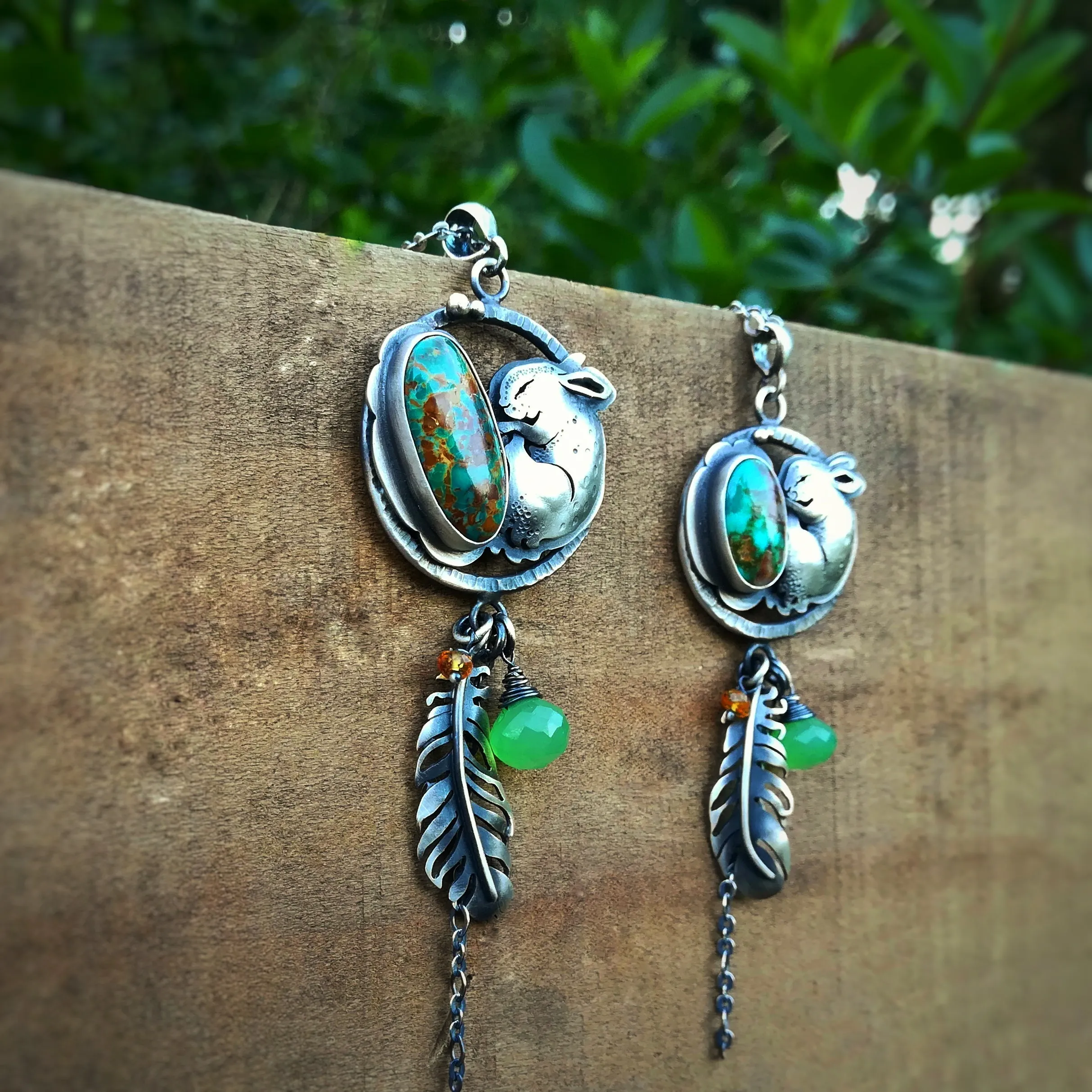 Sleeping Bunny Necklace - Small