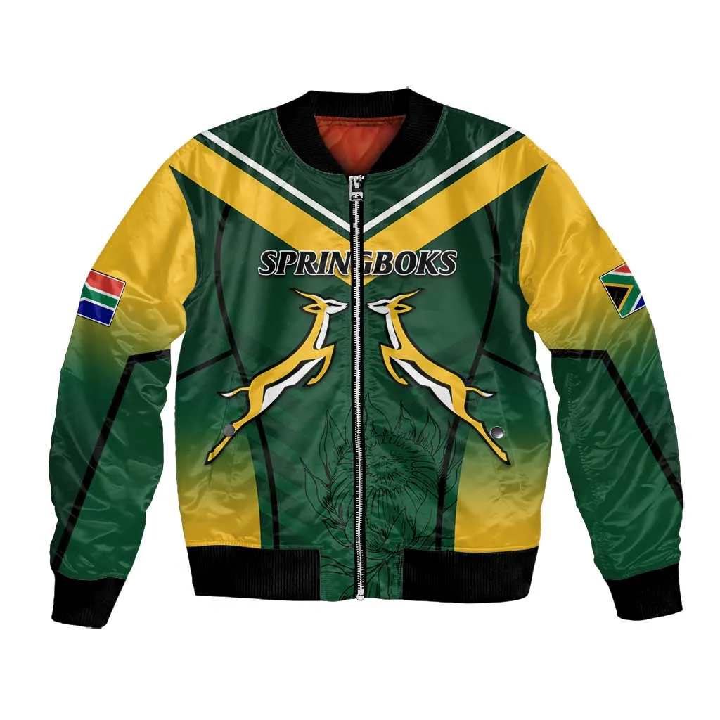 South Africa Rugby Bomber Jacket Bokke Champions LT7