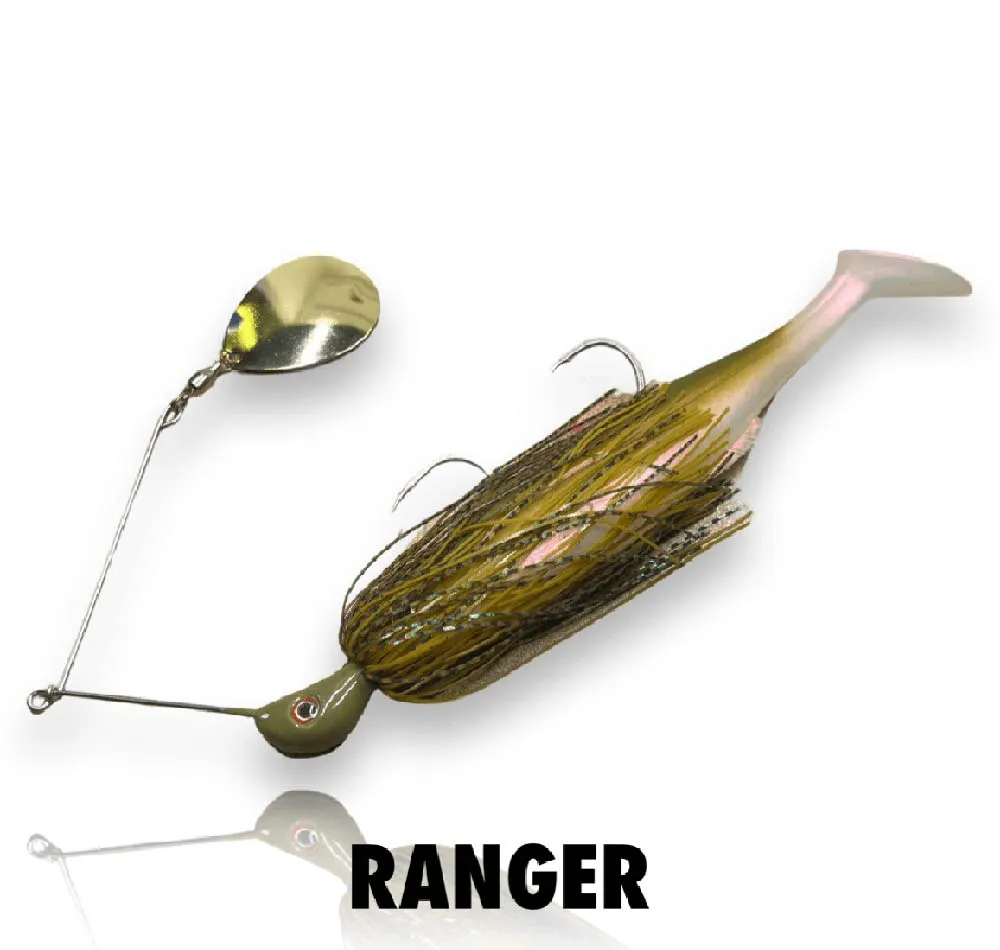 Spin Wright 1oz Beast Spinnerbait Irukandji 7"