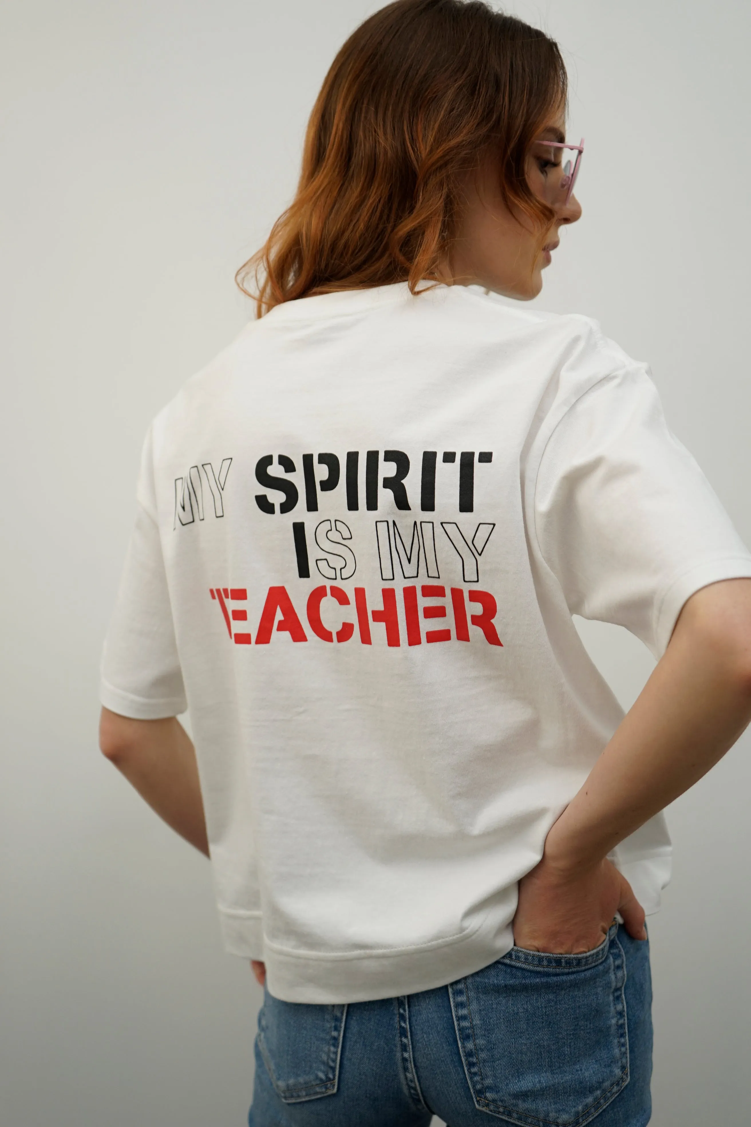 Spirit White Graphic T-Shirt