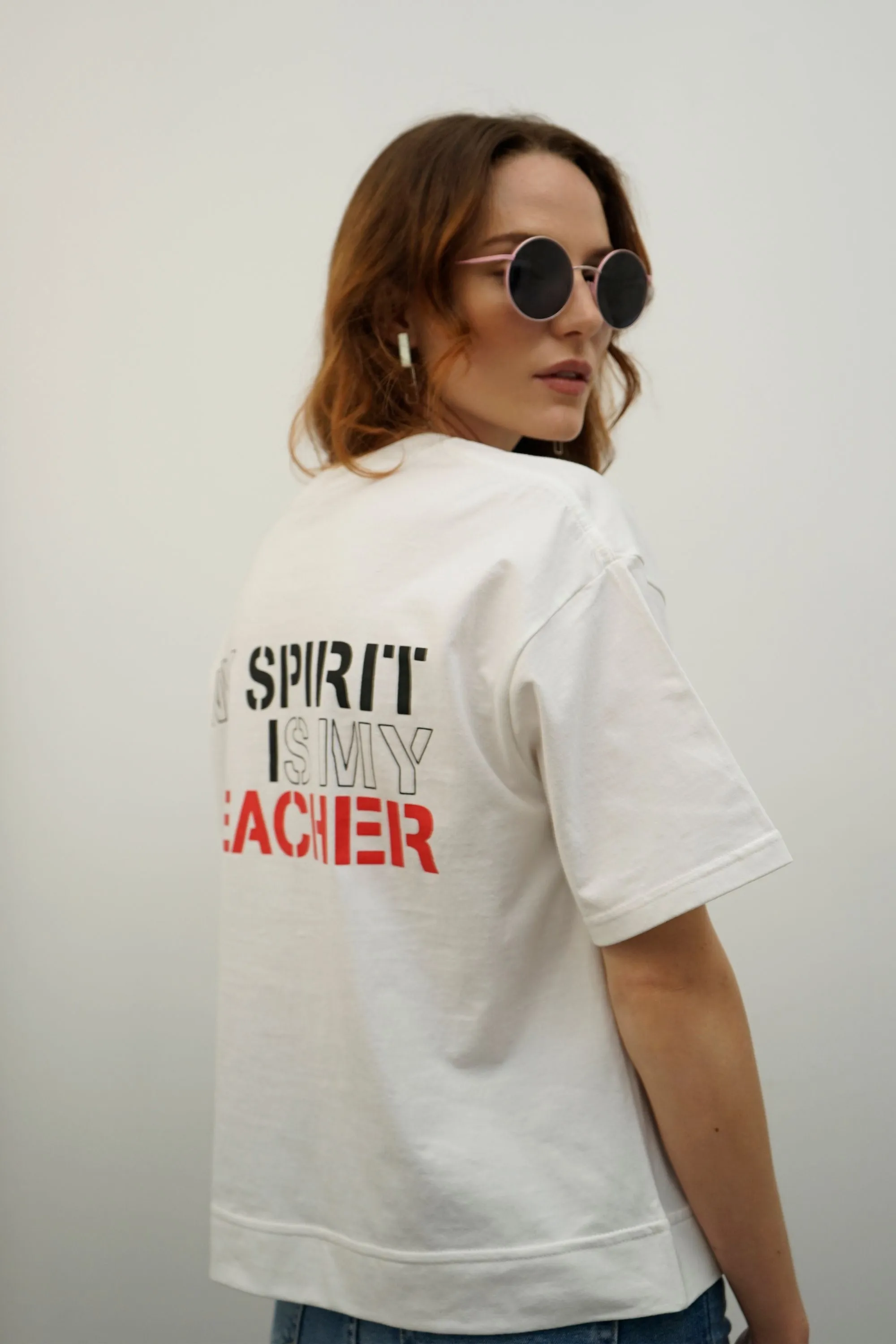 Spirit White Graphic T-Shirt