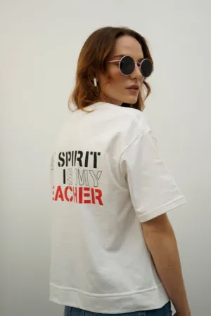 Spirit White Graphic T-Shirt