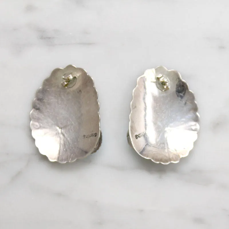 Sterling & Sleeping Beauty Turquoise Stud Earrings