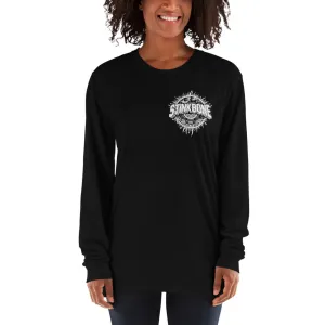 StinkBone Skate Wheel Skull Long Sleeve Unisex Shirt