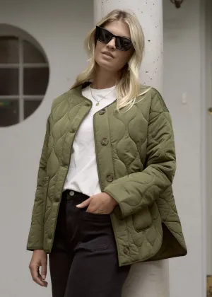 STORIES BE TOLD Peak Oversized Padded Shell jacket - Khaki