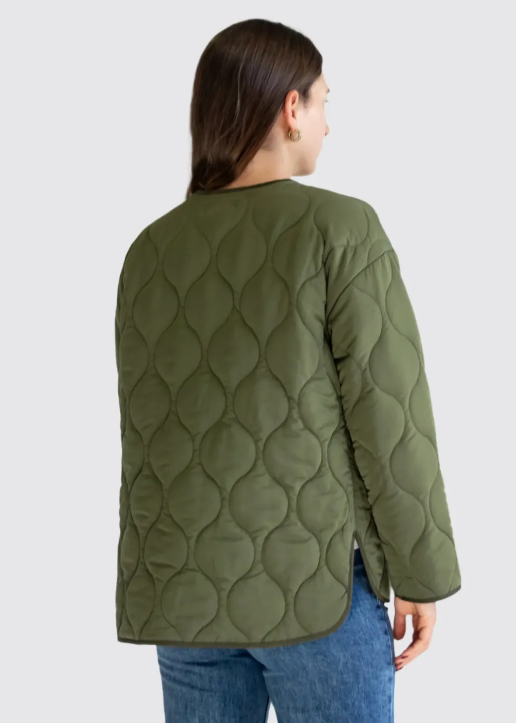 STORIES BE TOLD Peak Oversized Padded Shell jacket - Khaki