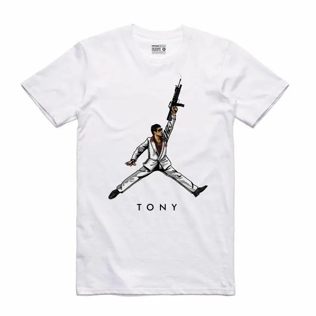 Streetwear on Demand JMPMN SCARFACE TEE WHITE
