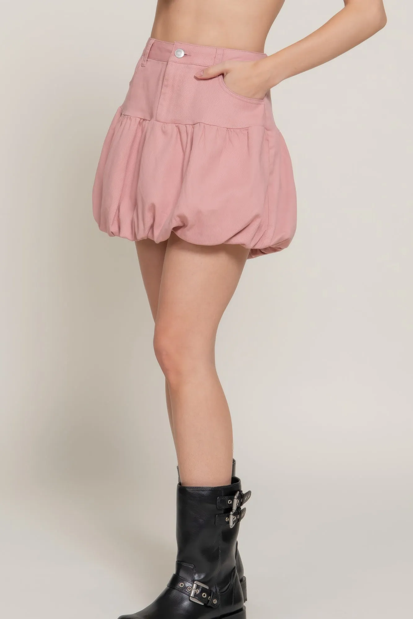 Stretsch Twill Balloon Skirt