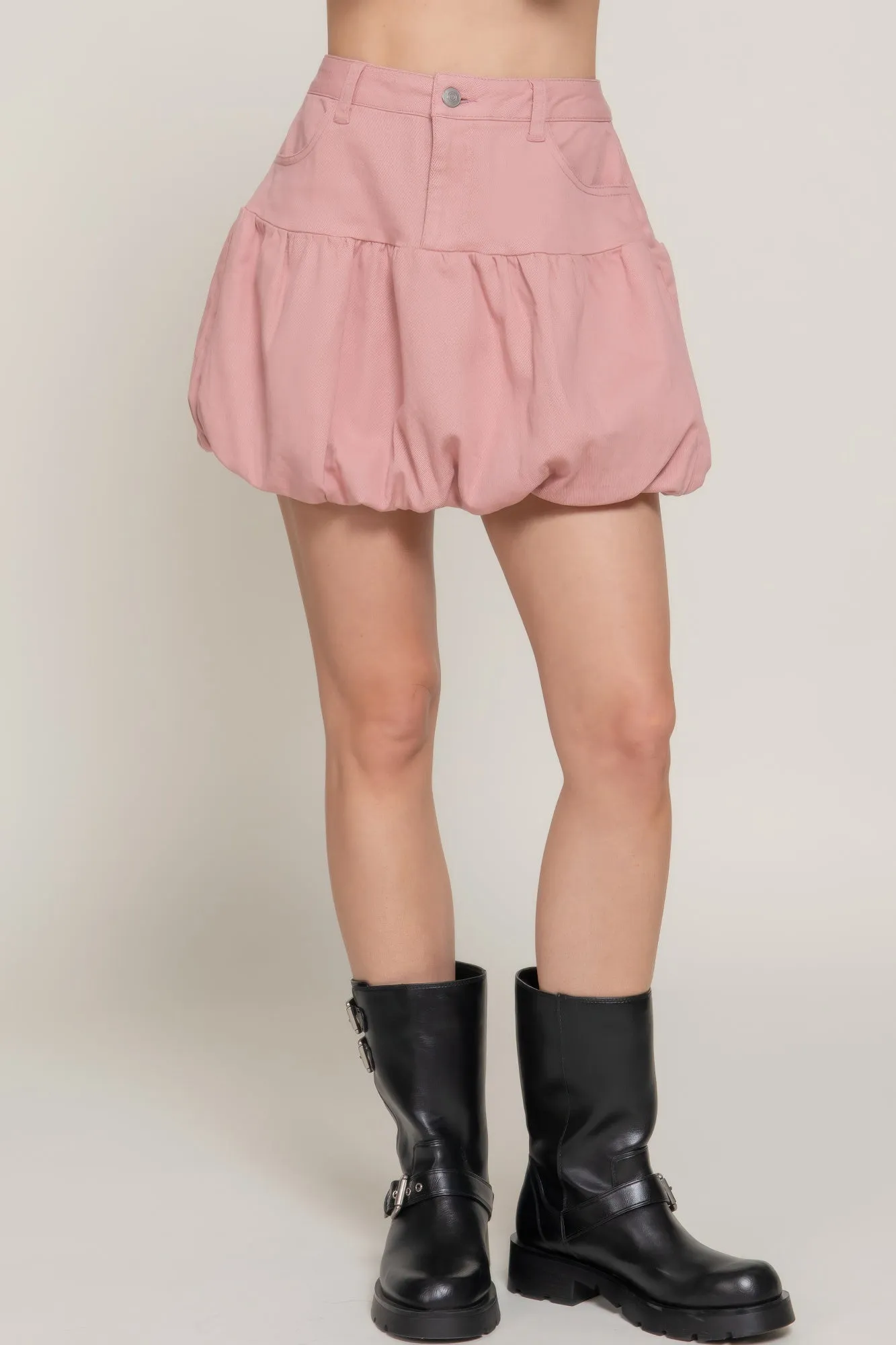 Stretsch Twill Balloon Skirt