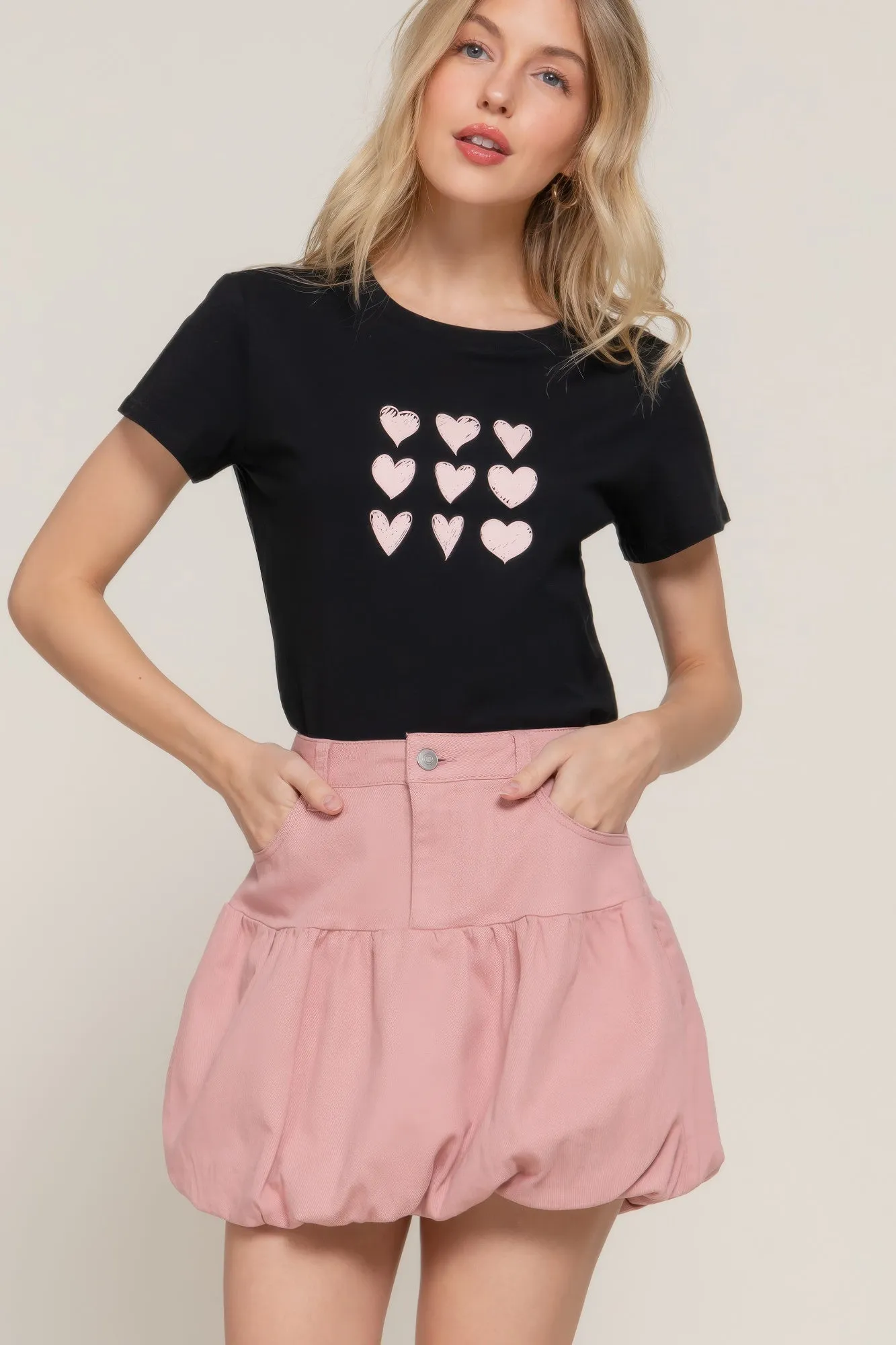 Stretsch Twill Balloon Skirt