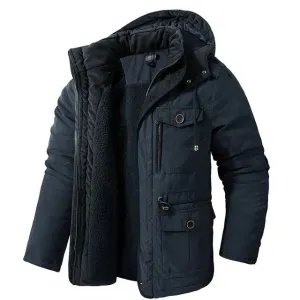 Stylish and warm men's jacket with a durable outer shell