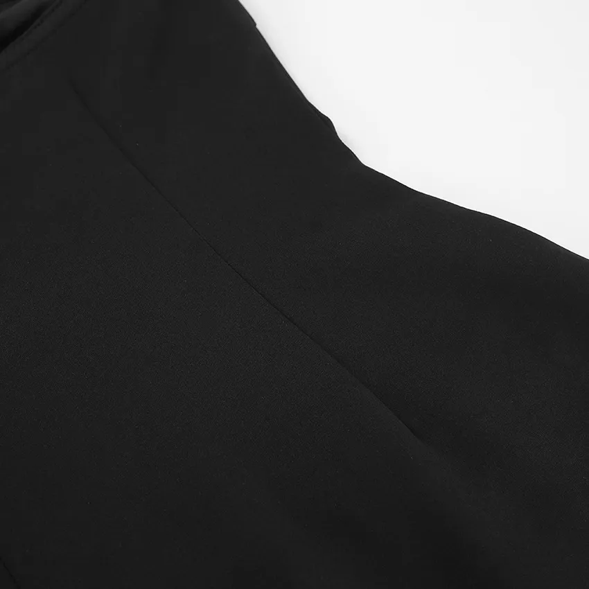Stylish Off-Shoulder Black Knot Corset Top for Women