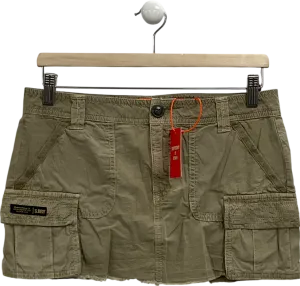Superdry Beige Vintage Utility Para Skirtb UK S