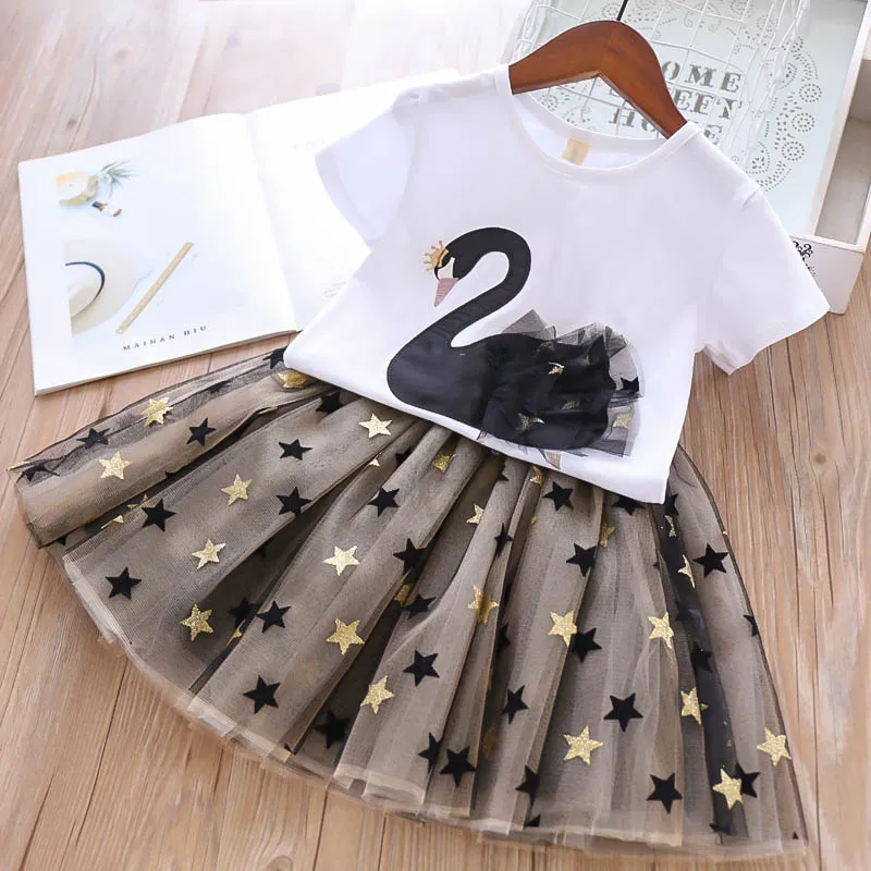 Swan 2pc Girl tutu set